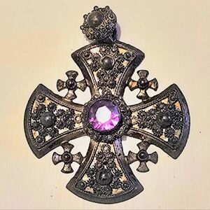 VTG Jerusalem Crusader Cross Pendant – Cathedral St. John the Divine NYC
